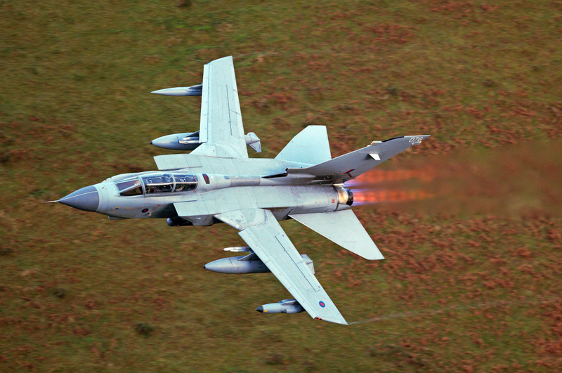 Royal Air Force, RAF, Panavia Tornado at the Mach Loop in Wales, UK